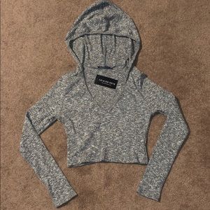 FASHION NOVA | gray crop hoodie